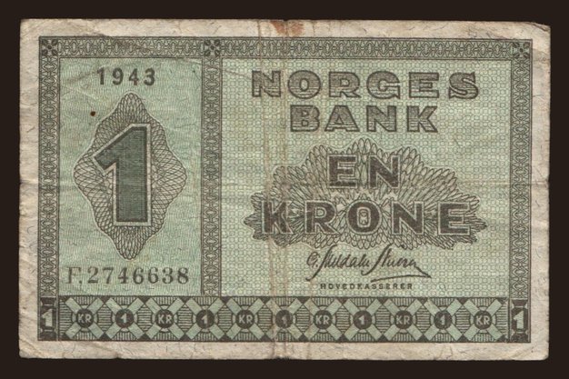 1 krone, 1943