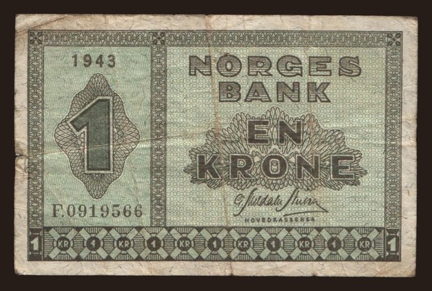 1 krone, 1943