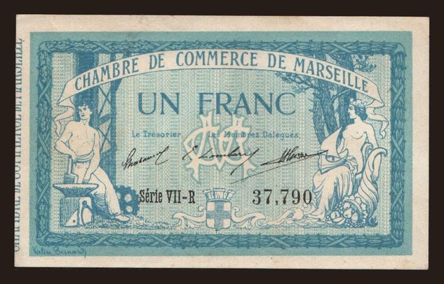 Marseille, 1 franc, 1915
