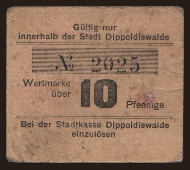 Dippoldiswalde, 10 Pfennig, 1917
