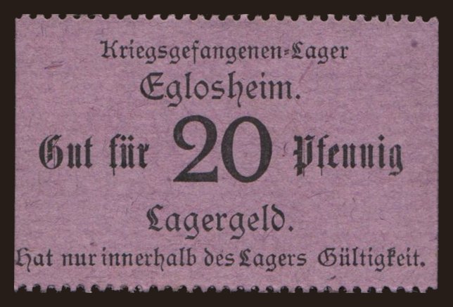 Eglosheim, 20 Pfennig, 191?