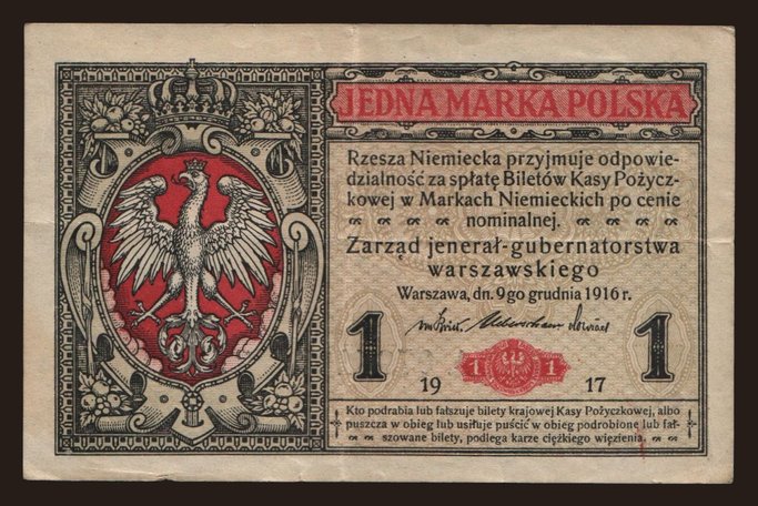 1 marka, 1916