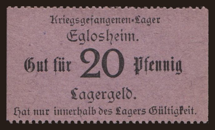 Eglosheim, 20 Pfennig, 191?