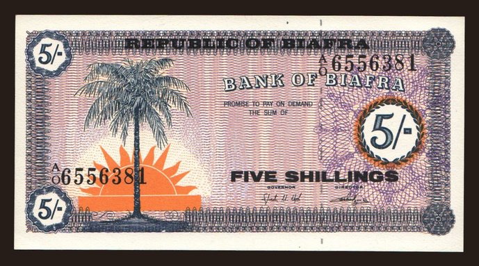 5 shillings, 1967