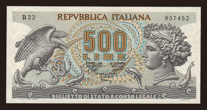 500 lire, 1966