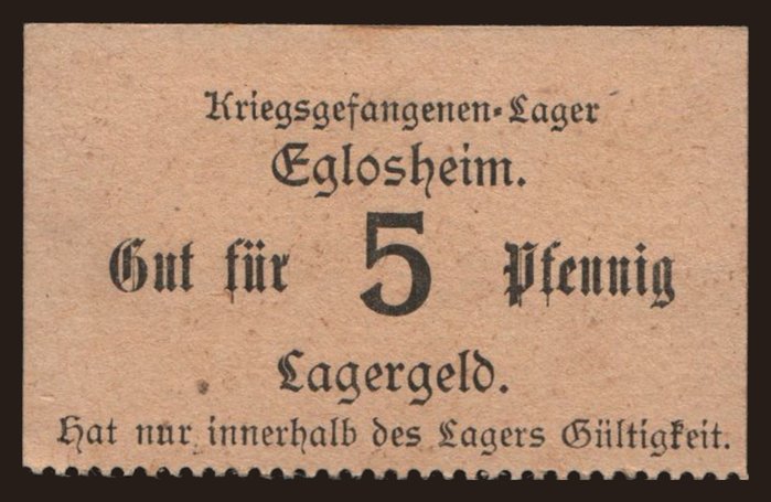 Eglosheim, 5 Pfennig, 191?