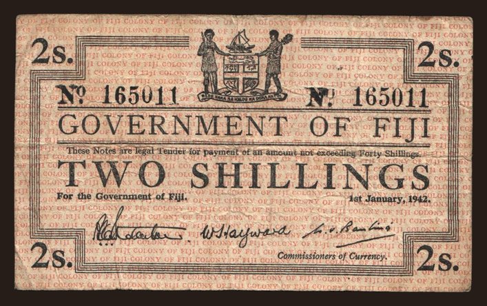 2 shillings, 1942