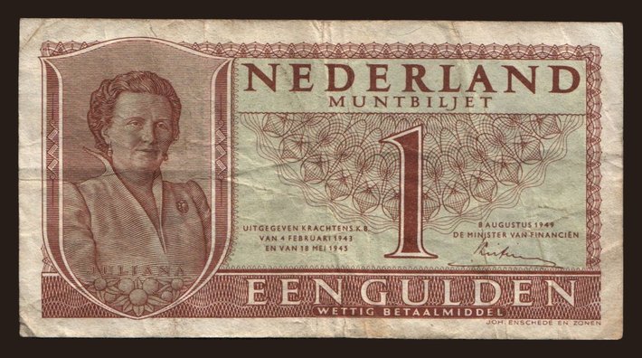1 gulden, 1949