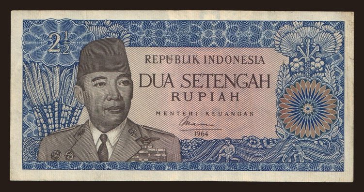 2 1/2 rupiah, 1964