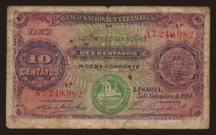 10 centavos, 1914