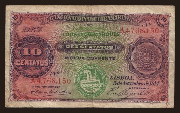10 centavos, 1914