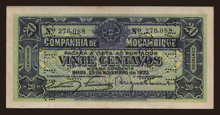 20 centavos, 1933