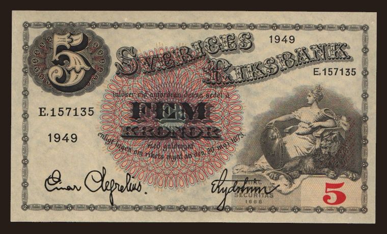 5 kronor, 1949