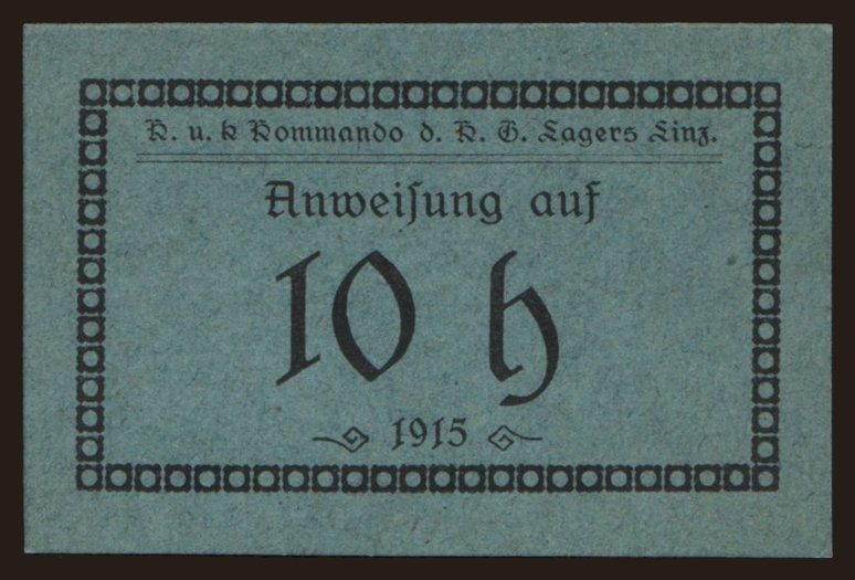Linz, 10 Heller, 1915