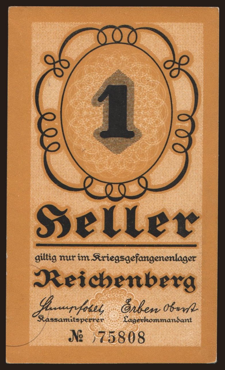 Reichenberg, 1 Heller, 191?