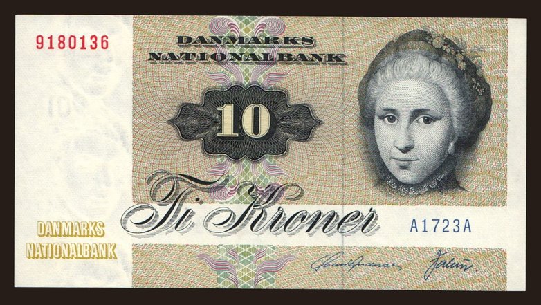 10 kroner, 1972