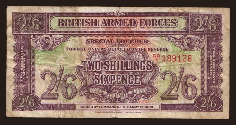 BAF, 2 shillings 6 pence, 1948