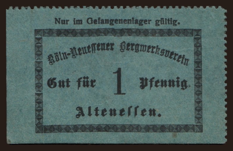 Altenessen/ Köln-Neuessener Bergwerks-Verein, 1 Pfennig, 191?