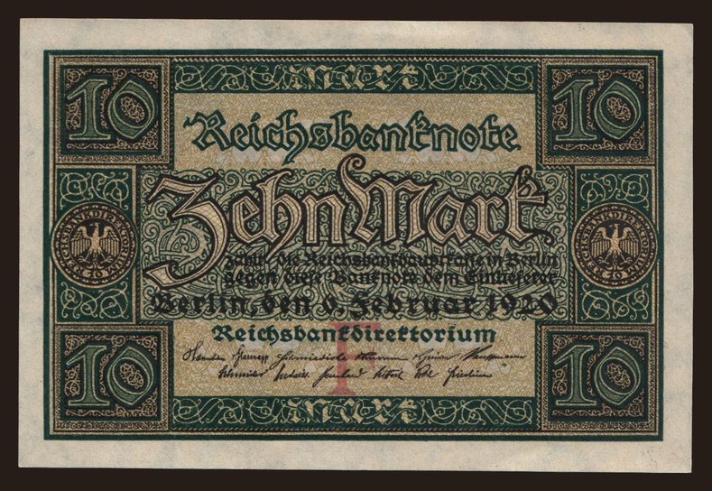 10 Mark, 1920