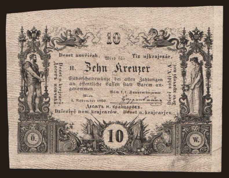 10 Kreuzer, 1860
