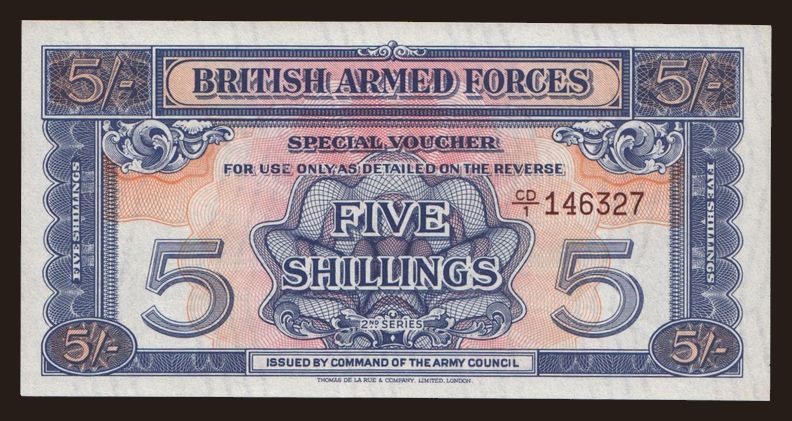 BAF, 5 shillings, 1961