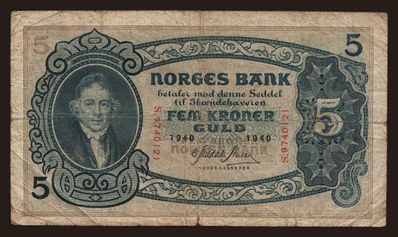 5 kroner, 1940