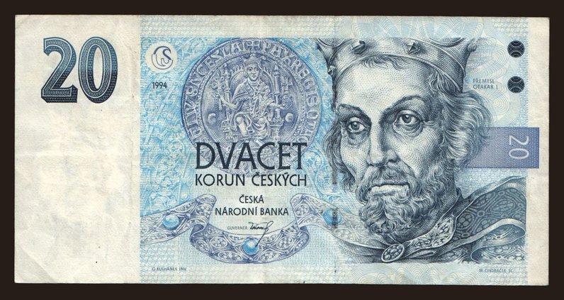 20 korun, 1994