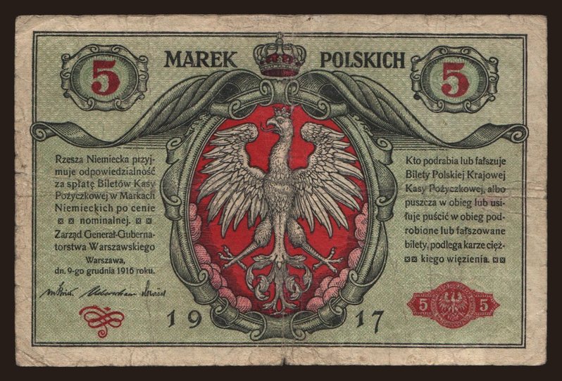5 marek, 1916