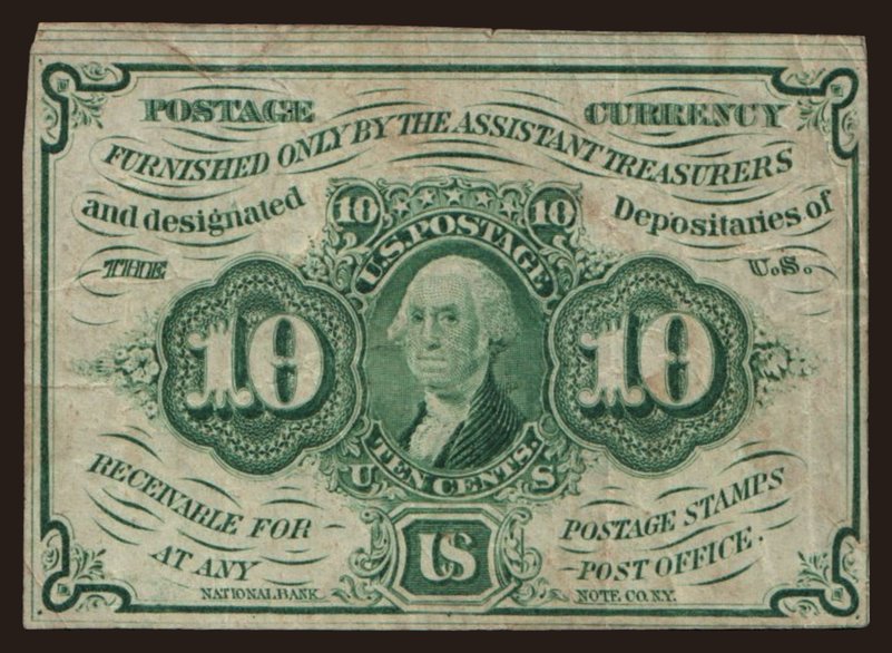 10 cents, 1862