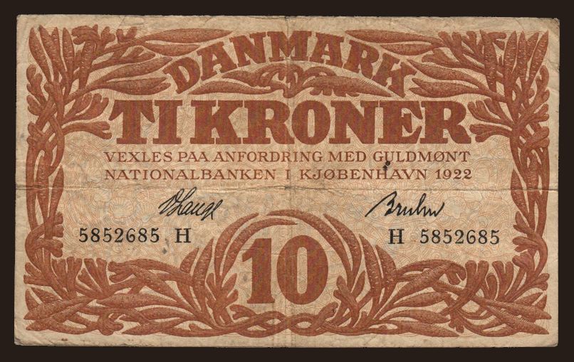 10 kroner, 1922