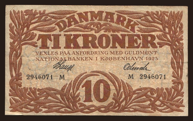 10 kroner, 1925