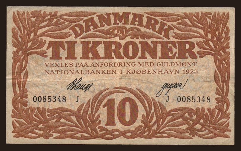 10 kroner, 1923