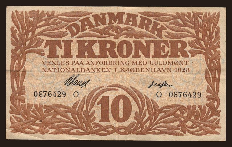 10 kroner, 1928