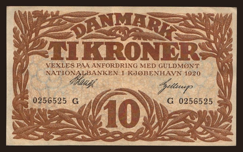 10 kroner, 1920