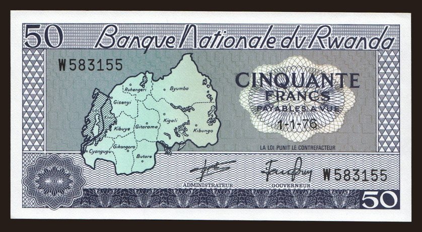 50 francs, 1976