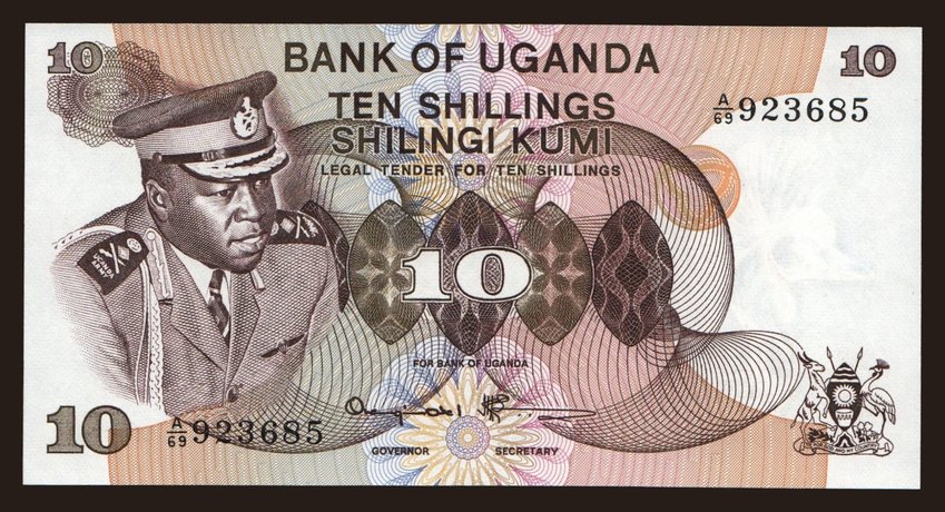 10 shillings, 1973