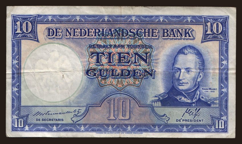 10 gulden, 1945