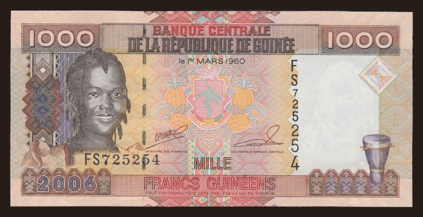 1000 francs, 2006
