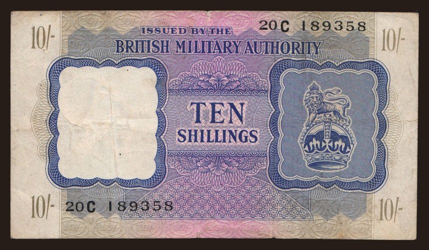 BMA, 10 shillings, 1943