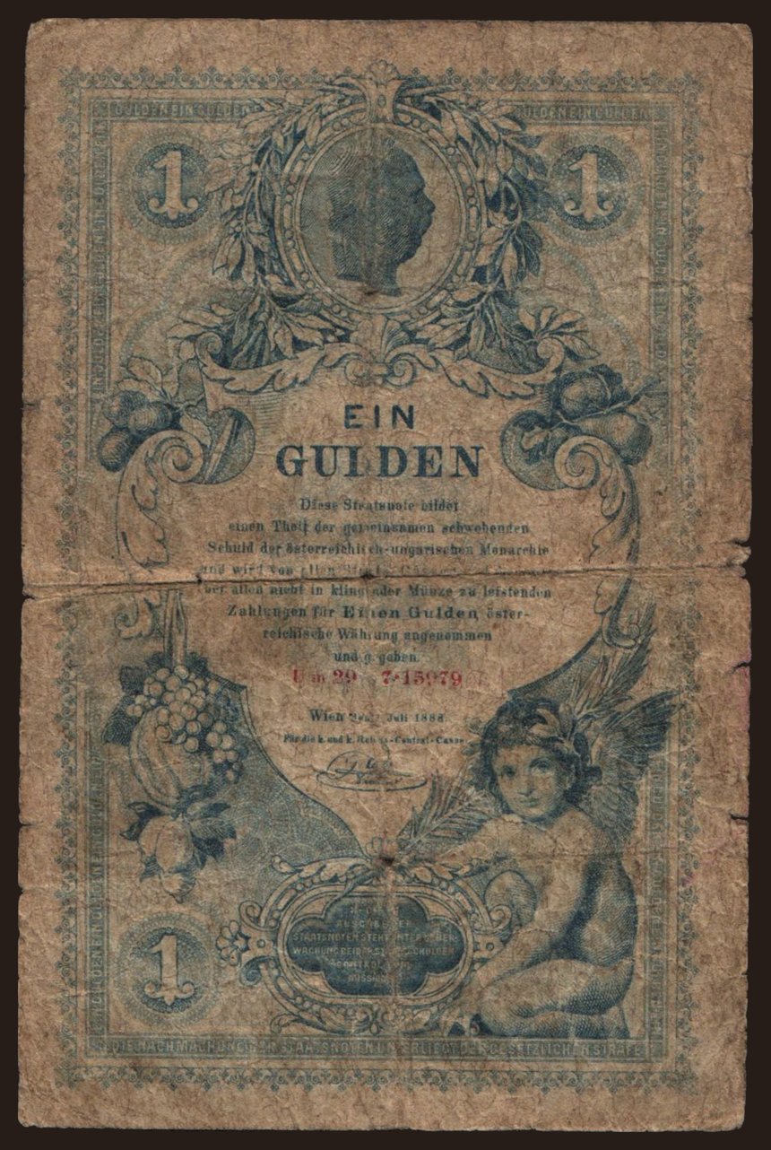 1 Gulden, 1888