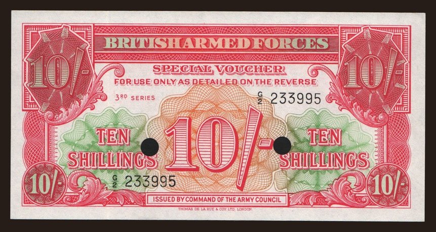 BAF, 10 shillings, 1956