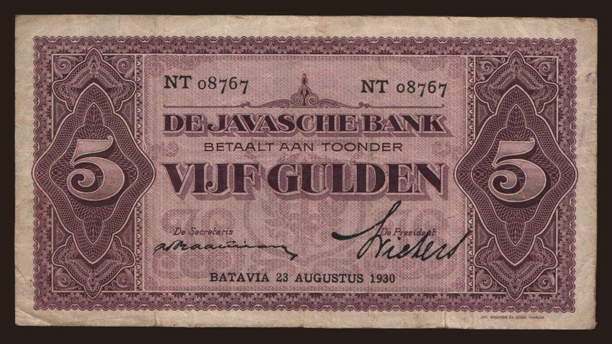 5 gulden, 1930