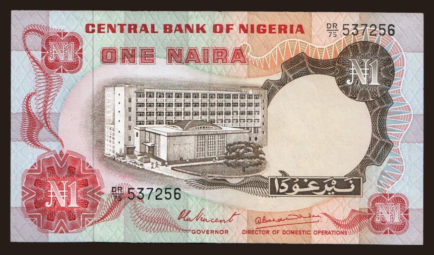 1 naira, 1973