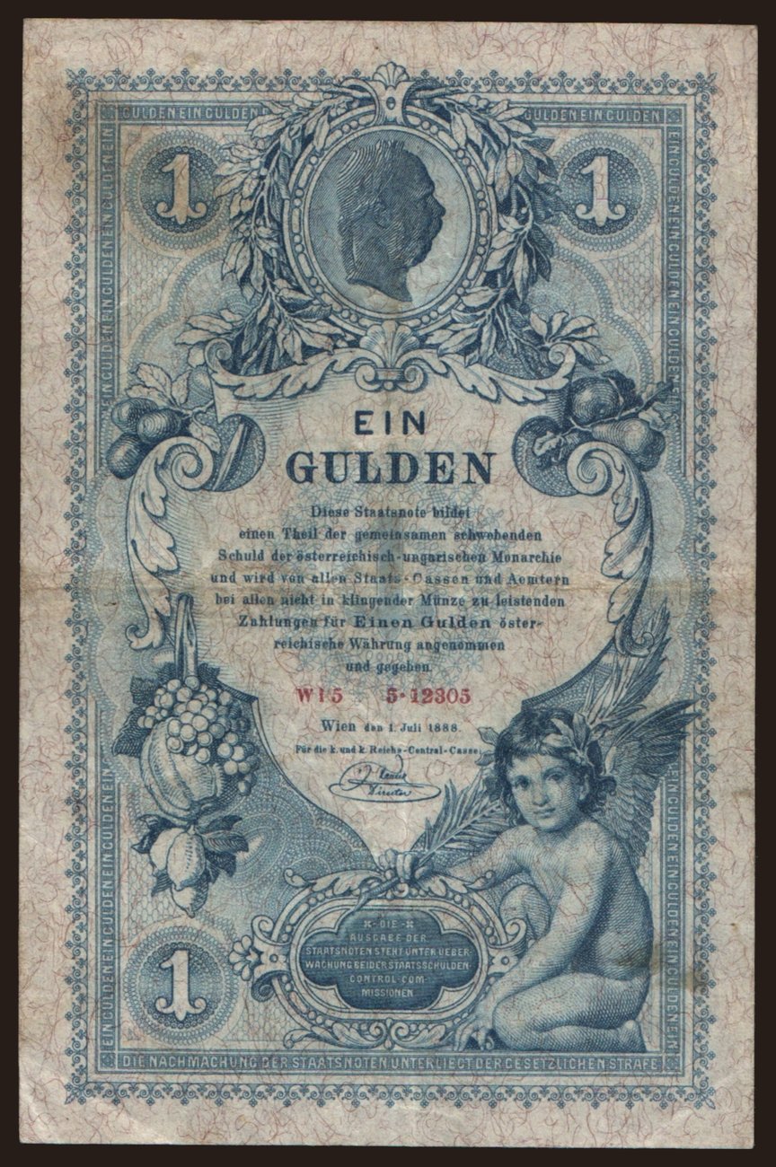 1 Gulden, 1888