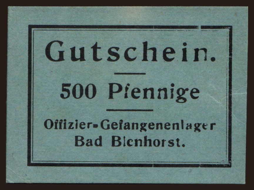 Bad Blenhorst, 500 Pfennig, 191?