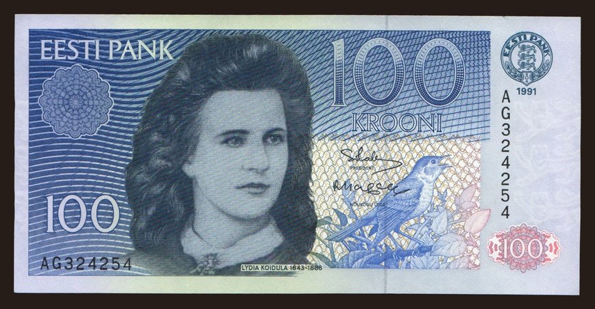 100 krooni, 1991