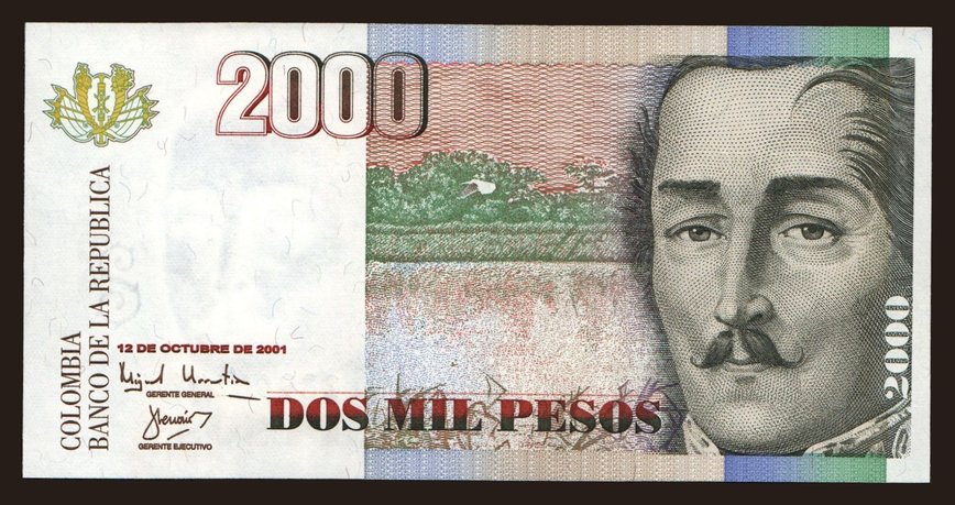 2000 pesos, 1991