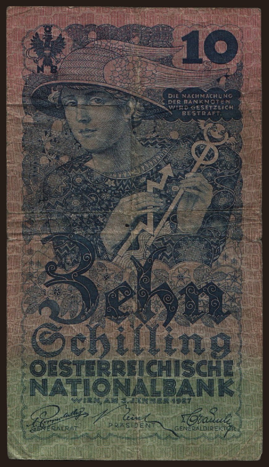 10 Schilling, 1927