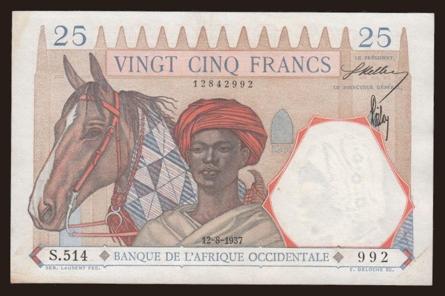 25 francs, 1937