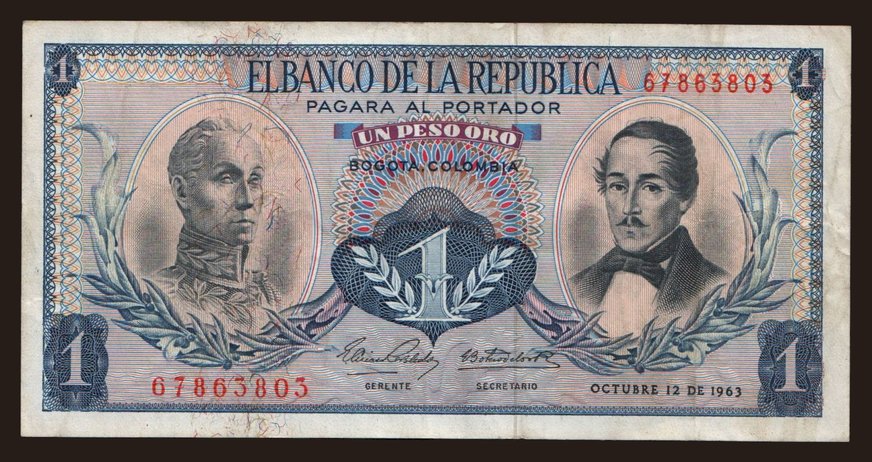 1 peso, 1963